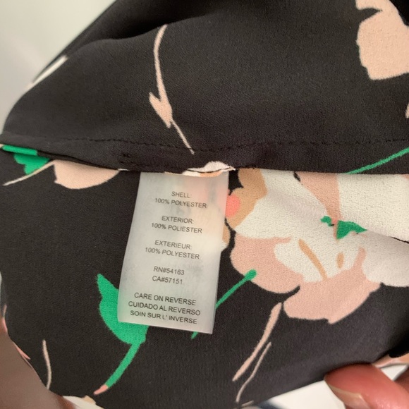 Karl Lagerfeld Long Sleeve Floral Top SZ S - Picture 10 of 11